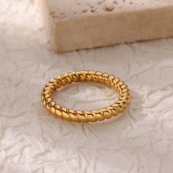 Stainless Steel Crown Ring Electroplating Niche Design Allmatch Opening Adjustable Couple Ring