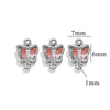 Stainless Steel Crystal Butterfly Pendant Necklace Electroplated Jewelry Accessories