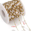 Stainless Steel Crystal Chain Vacuum Gold Plated Diy Bracelet Necklace Accessories Material