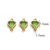 Stainless Steel Crystal Water Drop Pendant Necklace Electroplated Jewelry Accessories Wholesale