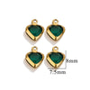 Stainless Steel Crystal Water Drop Pendant Necklace Electroplated Jewelry Accessories Wholesale