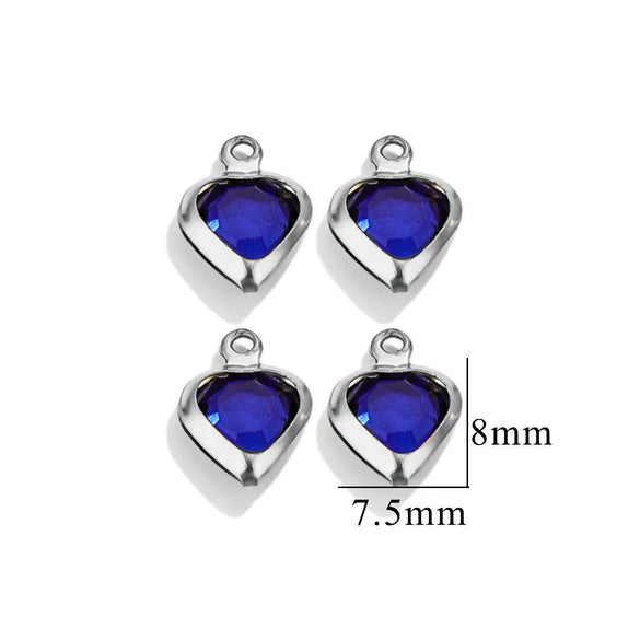 Stainless Steel Crystal Water Drop Pendant Necklace Electroplated Jewelry Accessories Wholesale