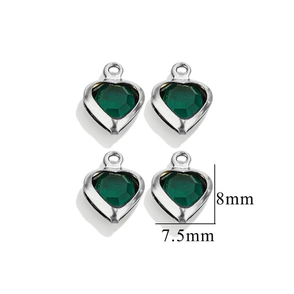 Stainless Steel Crystal Water Drop Pendant Necklace Electroplated Jewelry Accessories Wholesale