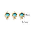 Stainless Steel Crystal Water Drop Pendant Necklace Electroplated Jewelry Accessories Wholesale