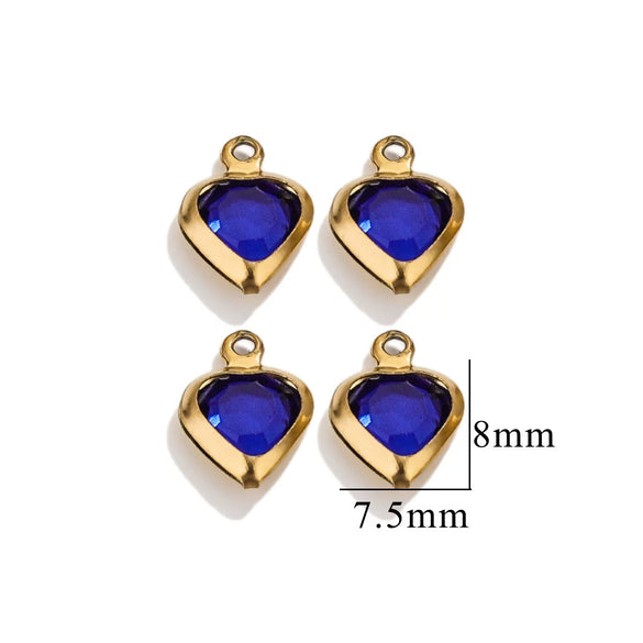 Stainless Steel Crystal Water Drop Pendant Necklace Electroplated Jewelry Accessories Wholesale