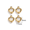 Stainless Steel Crystal Water Drop Pendant Necklace Electroplated Jewelry Accessories Wholesale