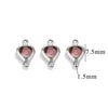 Stainless Steel Crystal Water Drop Pendant Necklace Electroplated Jewelry Accessories Wholesale