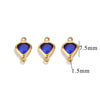 Stainless Steel Crystal Water Drop Pendant Necklace Electroplated Jewelry Accessories Wholesale