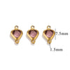 Stainless Steel Crystal Water Drop Pendant Necklace Electroplated Jewelry Accessories Wholesale