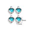 Stainless Steel Crystal Water Drop Pendant Necklace Electroplated Jewelry Accessories Wholesale