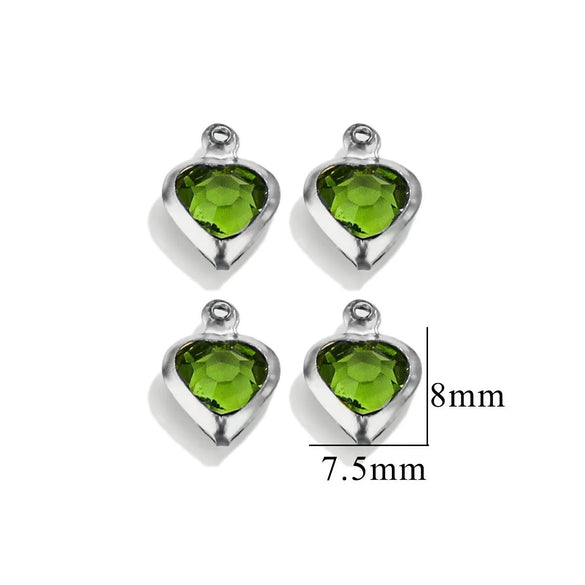 Stainless Steel Crystal Water Drop Pendant Necklace Electroplated Jewelry Accessories Wholesale