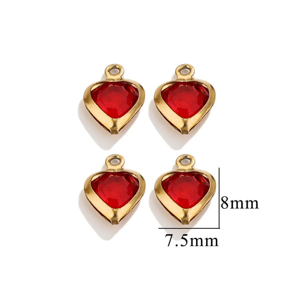 Stainless Steel Crystal Water Drop Pendant Necklace Electroplated Jewelry Accessories Wholesale