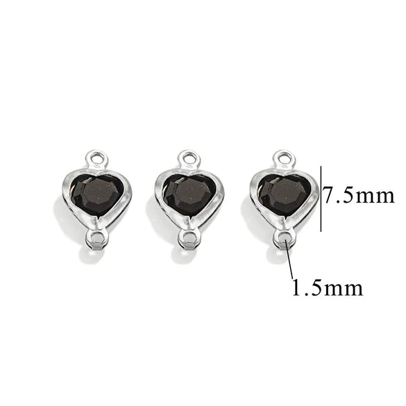 Stainless Steel Crystal Water Drop Pendant Necklace Electroplated Jewelry Accessories Wholesale