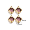 Stainless Steel Crystal Water Drop Pendant Necklace Electroplated Jewelry Accessories Wholesale