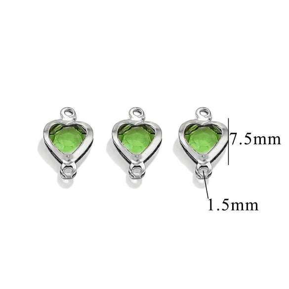 Stainless Steel Crystal Water Drop Pendant Necklace Electroplated Jewelry Accessories Wholesale