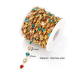 Stainless Steel Crystal Waterproof Chain Jewelry Accessories Bracelet Necklace Furnace Plated With 18K Gold Electroplated