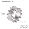 316L Stainless Steel Cshaped Brushed Ball Open Bracelet Fashion Ring Pvd Plated 18K Gold Women's Jewelry