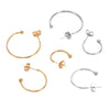Stainless Steel Cshaped Electroplated Diy Handmade Earrings Jewelry Materials