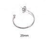 Stainless Steel Cshaped Electroplated Diy Handmade Earrings Jewelry Materials