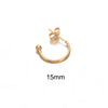 Stainless Steel Cshaped Electroplated Diy Handmade Earrings Jewelry Materials