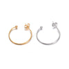 Stainless Steel Cshaped Electroplated Diy Handmade Earrings Jewelry Materials