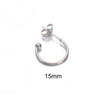 Stainless Steel Cshaped Electroplated Diy Handmade Earrings Jewelry Materials