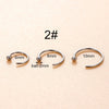 Stainless Steel Cshaped Geometric Nose Ring Jewelry With Electroplating