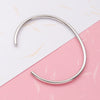 Stainless Steel Cshaped Open Simple Bracelet Jewelry Accessories Electroplated 18K Furnace Gold