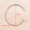 Stainless Steel Cshaped Open Simple Bracelet Jewelry Accessories Electroplated 18K Furnace Gold