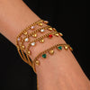 Stainless Steel Cuban Chain Tassel Love Zircon Inlaid Women's Fashion Bracelet