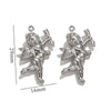Stainless Steel Cupid Jewelry Pendant Handmade Electroplated Accessories For Necklace And Bracelet