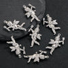 Stainless Steel Cupid Jewelry Pendant Handmade Electroplated Accessories For Necklace And Bracelet