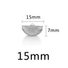 Stainless Steel Curly Bead Pointed Horse Buckle Jewelry Connector Accessories Electroplated