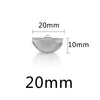 Stainless Steel Curly Bead Pointed Horse Buckle Jewelry Connector Accessories Electroplated