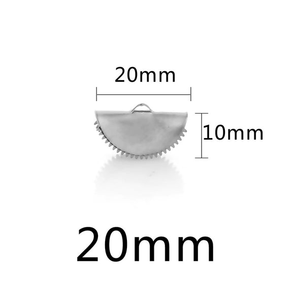 Stainless Steel Curly Bead Pointed Horse Buckle Jewelry Connector Accessories Electroplated