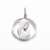 Stainless Steel Cut Out Fourleaf Clover Heart Round Pendant Diy Accessories Electroplating