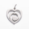 Stainless Steel Cut Out Fourleaf Clover Heart Round Pendant Diy Accessories Electroplating