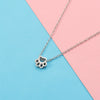 Stainless Steel Cute Cat's Claw Ushape Pendant Necklace Electroplated Cartoon Animals Style Ochain
