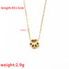 Stainless Steel Cute Cat's Claw Ushape Pendant Necklace Electroplated Cartoon Animals Style Ochain