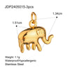 Stainless Steel Cute Oil Dropping Animal Style Pendant Necklace Accessories For Women With Electroplating