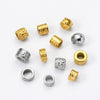 Stainless Steel Cylinder Pattern Casting Electroplating Bead Accessories For Diy Bracelet
