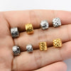 Stainless Steel Cylinder Pattern Casting Electroplating Bead Accessories For Diy Bracelet