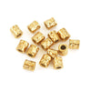 Stainless Steel Cylindrical Fish Pattern Beads Jewelry Diy Accessories With 18K Electroplating