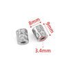 Stainless Steel Cylindrical Fish Pattern Beads Jewelry Diy Accessories With 18K Electroplating