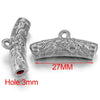 Stainless Steel Cylindrical String Spacer Beads And Hanging Tube Pendant Electroplated For Diy Necklace