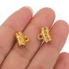 Stainless Steel Cylindrical String Spacer Beads And Hanging Tube Pendant Electroplated For Diy Necklace