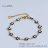 Stainless Steel Daisy Bracelet With Electroplating Process