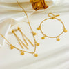 Stainless Steel Daisy Flower Anklet Simple Style For Women