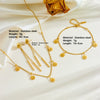 Stainless Steel Daisy Flower Anklet Simple Style For Women