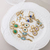 Stainless Steel Devil's Eye Animals Zodiac Personality Fashion Women's Earrings Electroplated